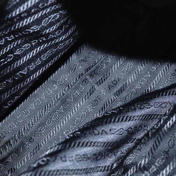 PRADA Hand Bag Nylon Red Silver Auth 98359 - Picture 11 of 16